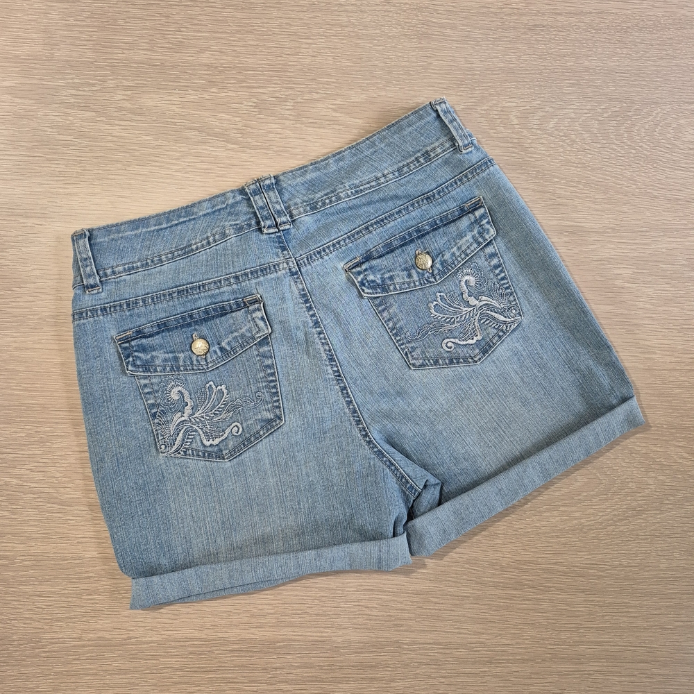 Gloria Vanderbilt Stretch Denim Blue Women's Shorts